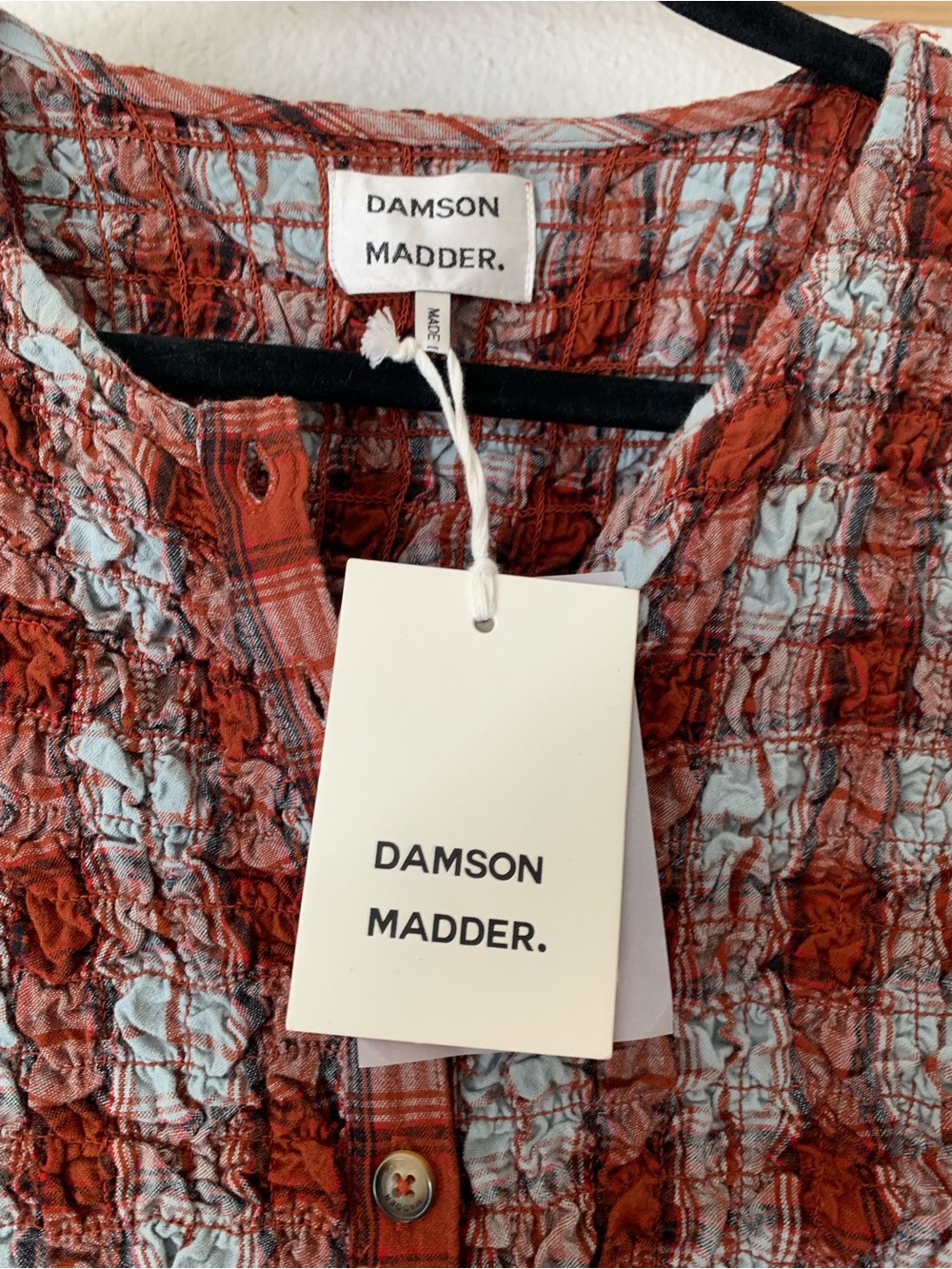 NWT Anthropologie Damson Madder Long-Sleeve Organic Cotton Midi Dress, Size 12 - Picture 11 of 11
